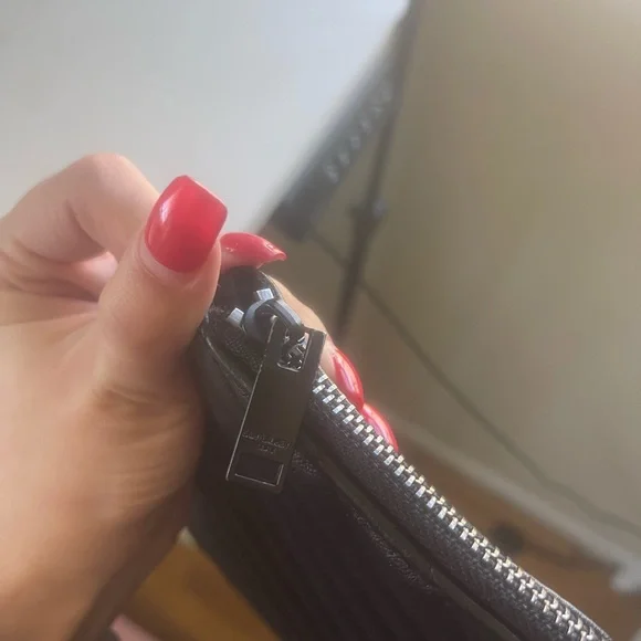 YSL Monogram Small Black Leather Pouch - Picture 6 of 9